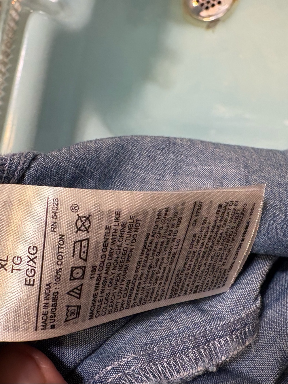 GAP Chambray Tank, 100% cotton - Picture 4 of 4